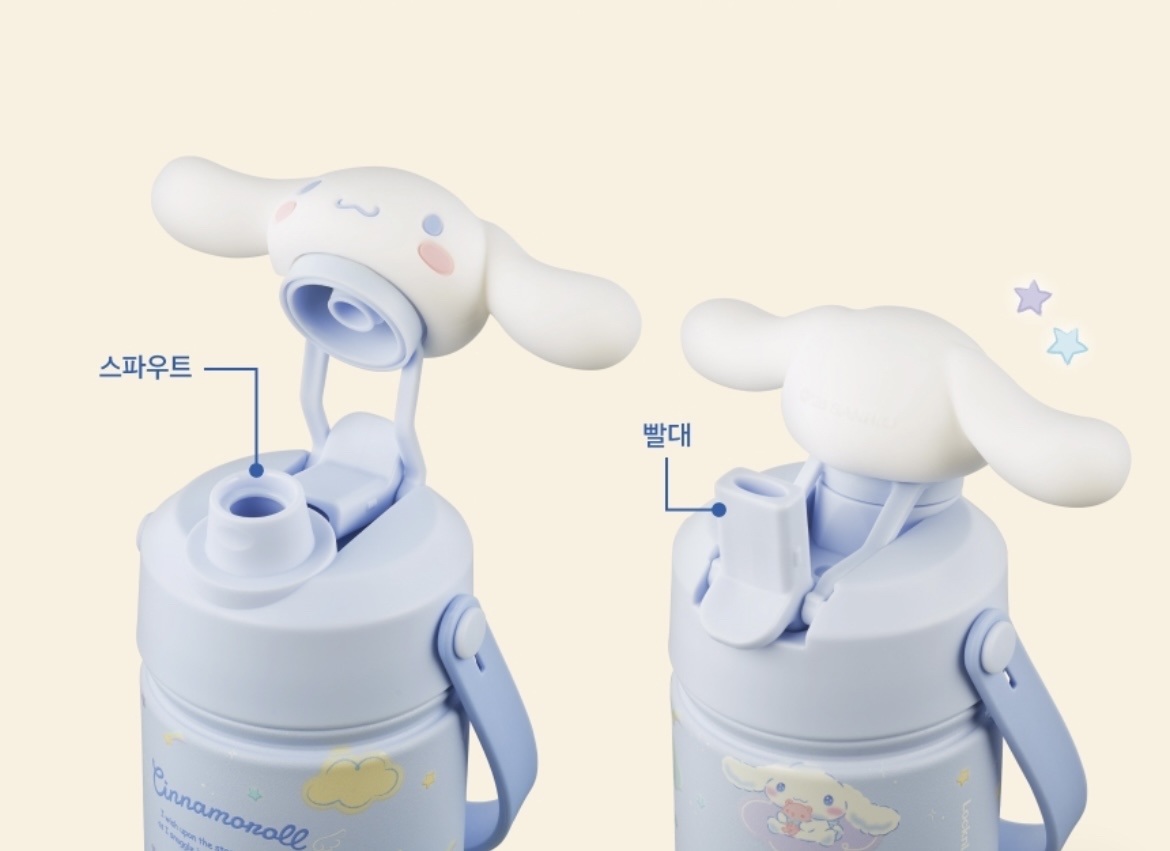 LocknLock x Sanrio 立體公仔雙飲保溫壺 390ml🩷🩵