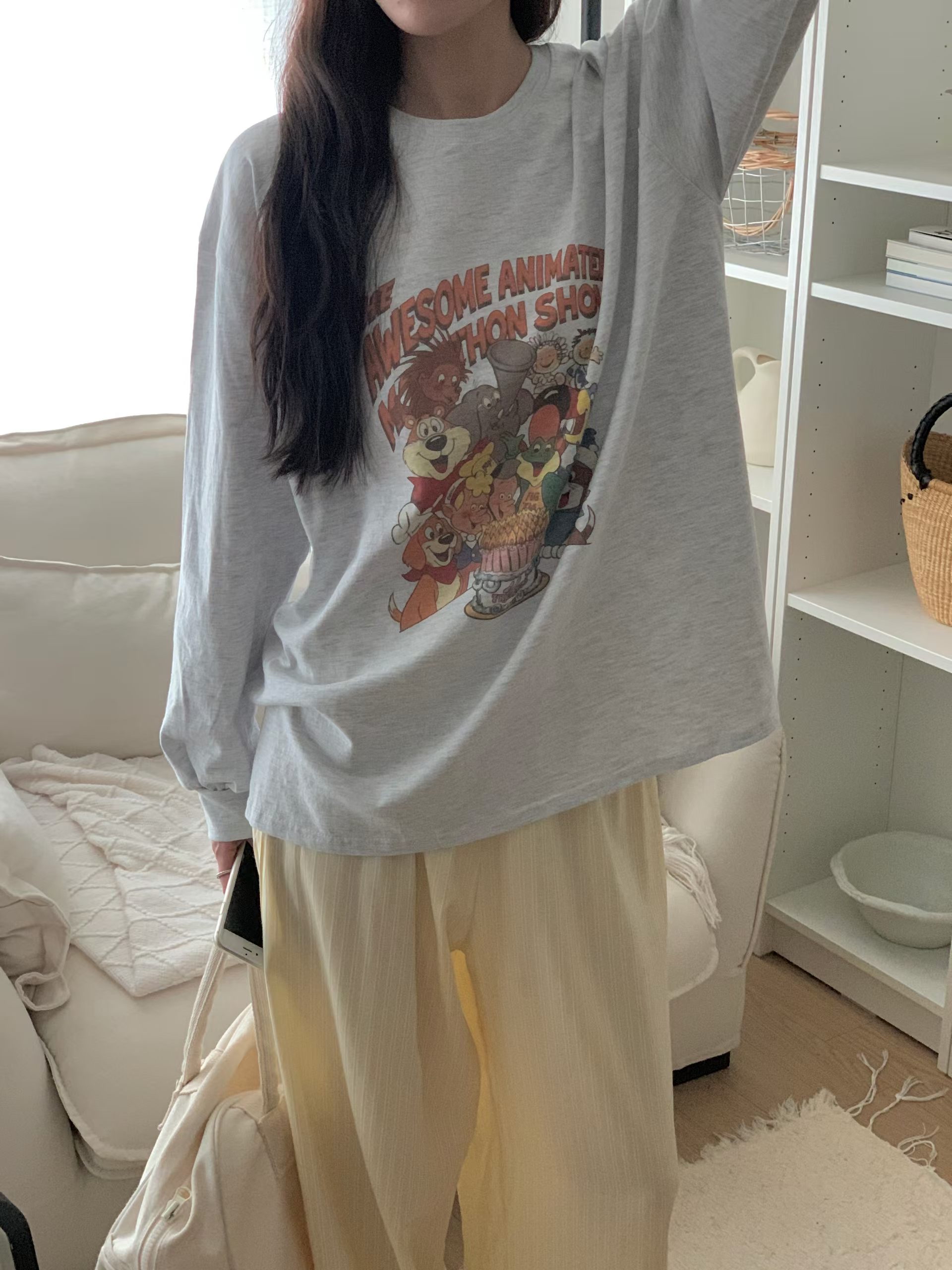 221606 公仔長袖tee