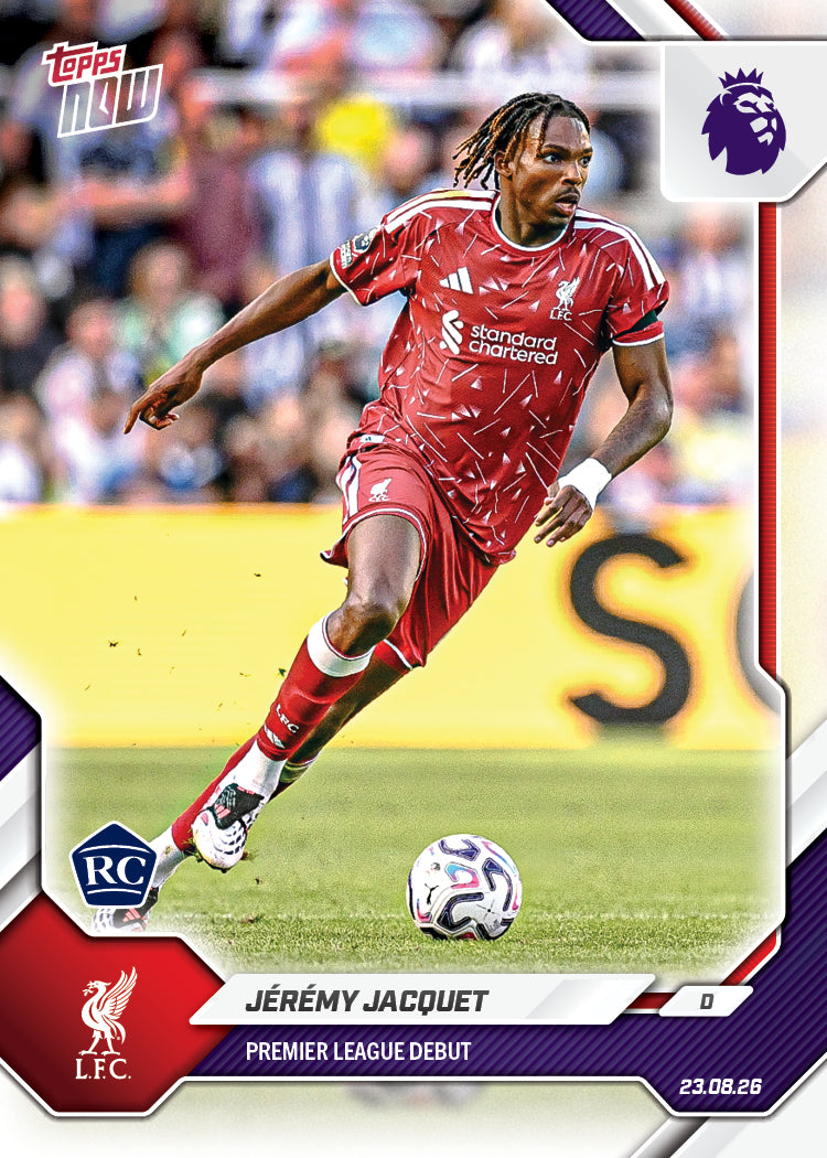 Jérémy Jacquet - 2026/27 Premier League Topps NOW® #8 利物浦地標戰【團購】