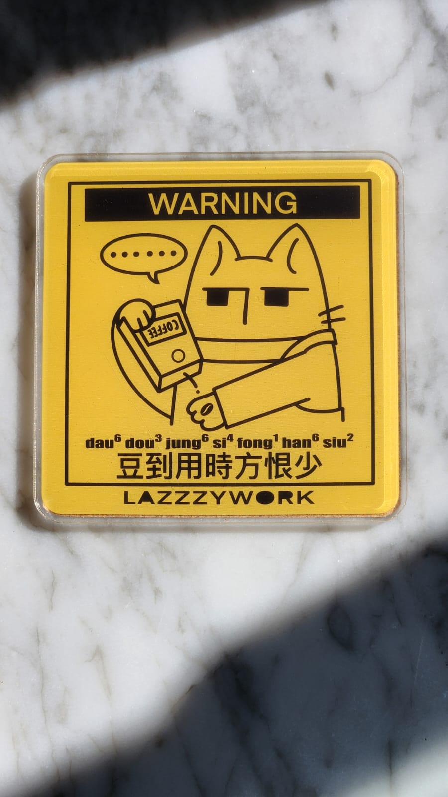 【Lazzzywork】經典咖啡杯墊｜咖啡人語錄系列