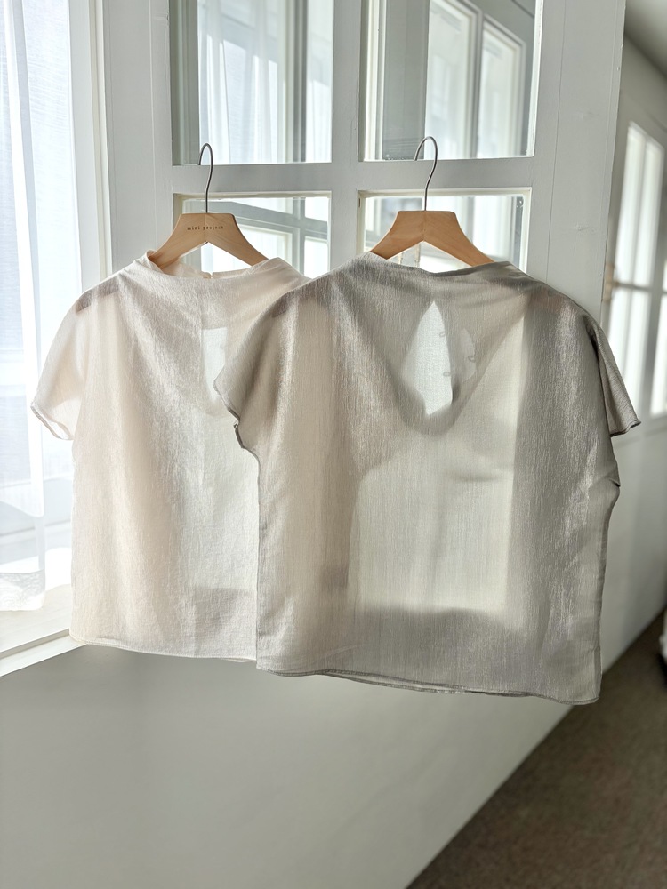Odette Sheen Top (Ivory)