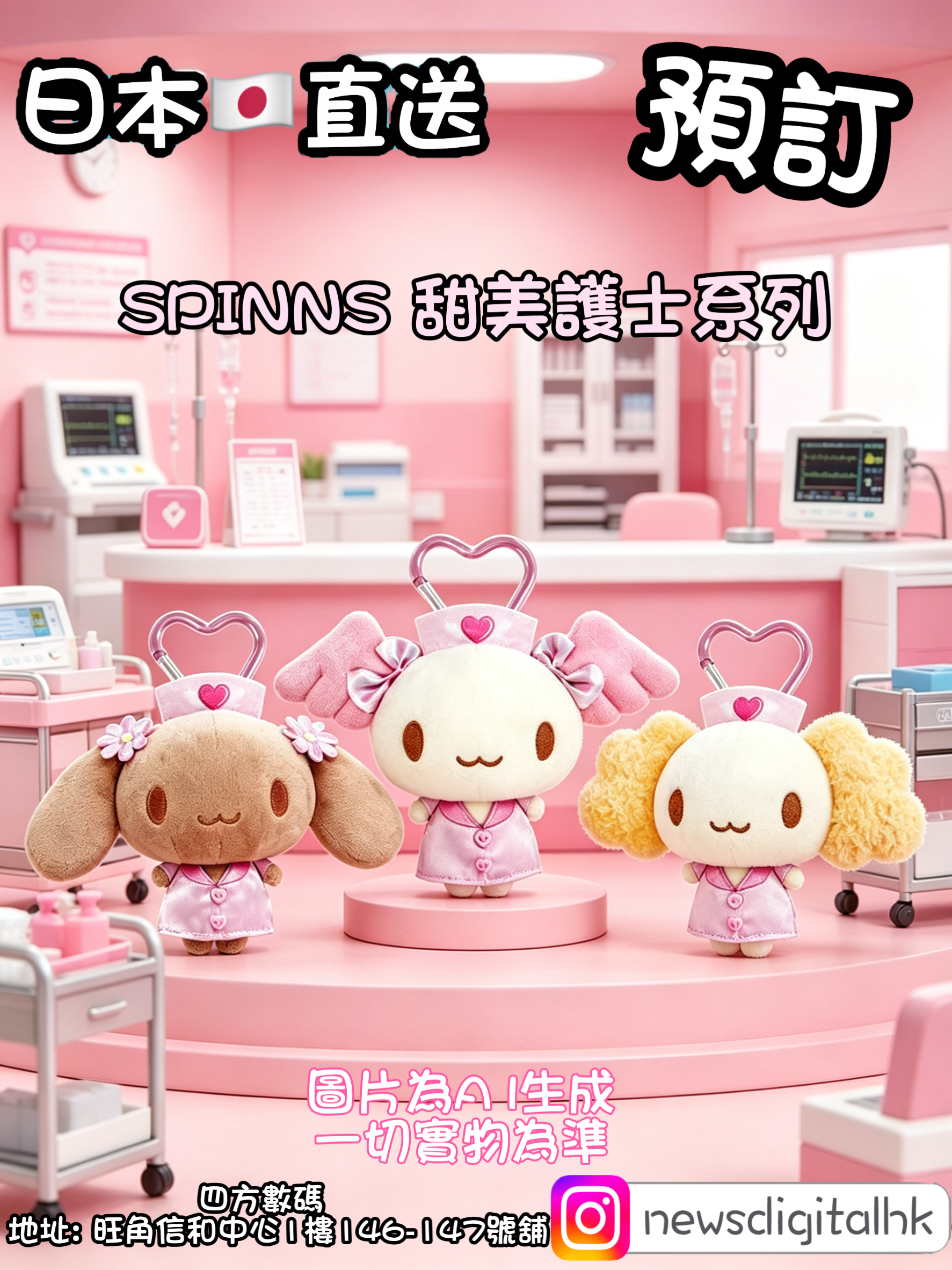 ［預計九月底到貨］SPINNS 甜美護士系列