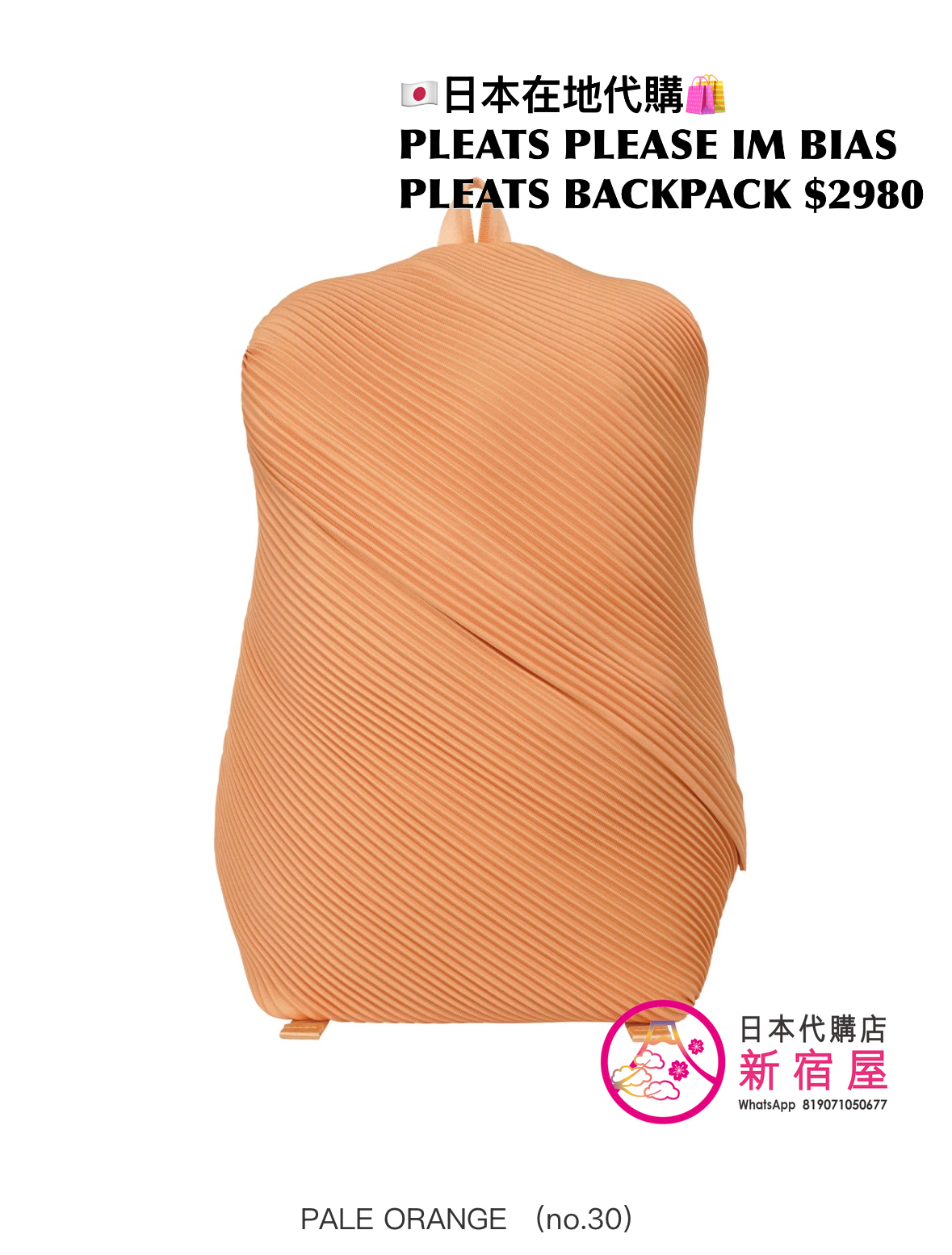 PLEATS PLEASE ISSEY MIYAKE BIAS PLEATS BACKPACK