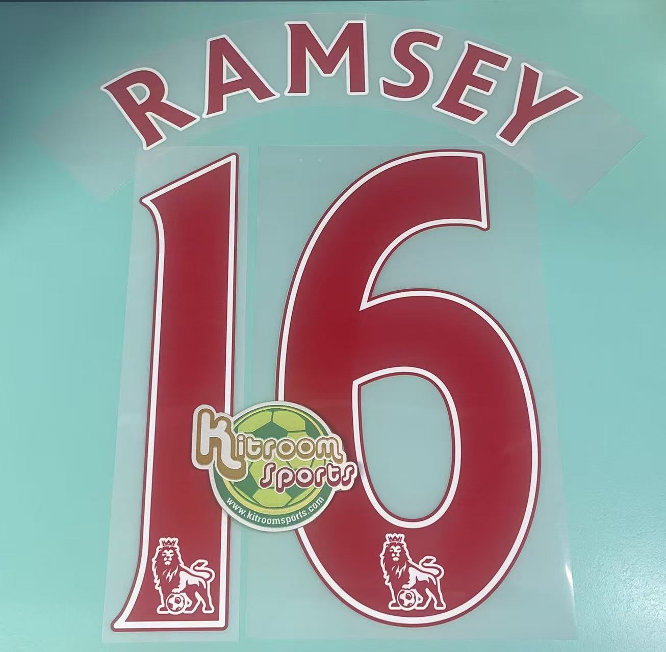 2014-15 Arsenal Away EPL Nameset #16 RAMSEY