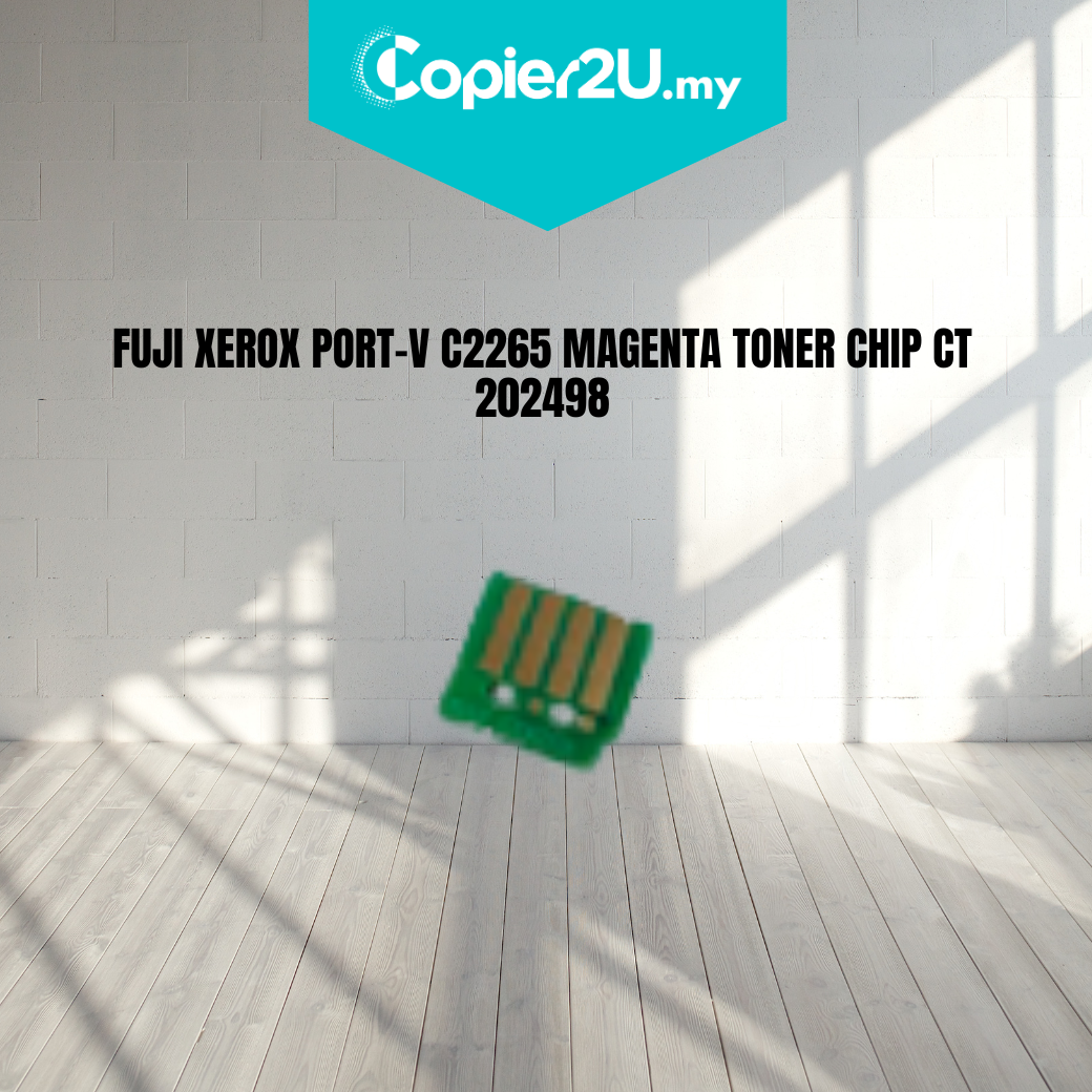 FUJI XEROX PORT-V C2265 MAGENTA TONER CHIP CT 202498