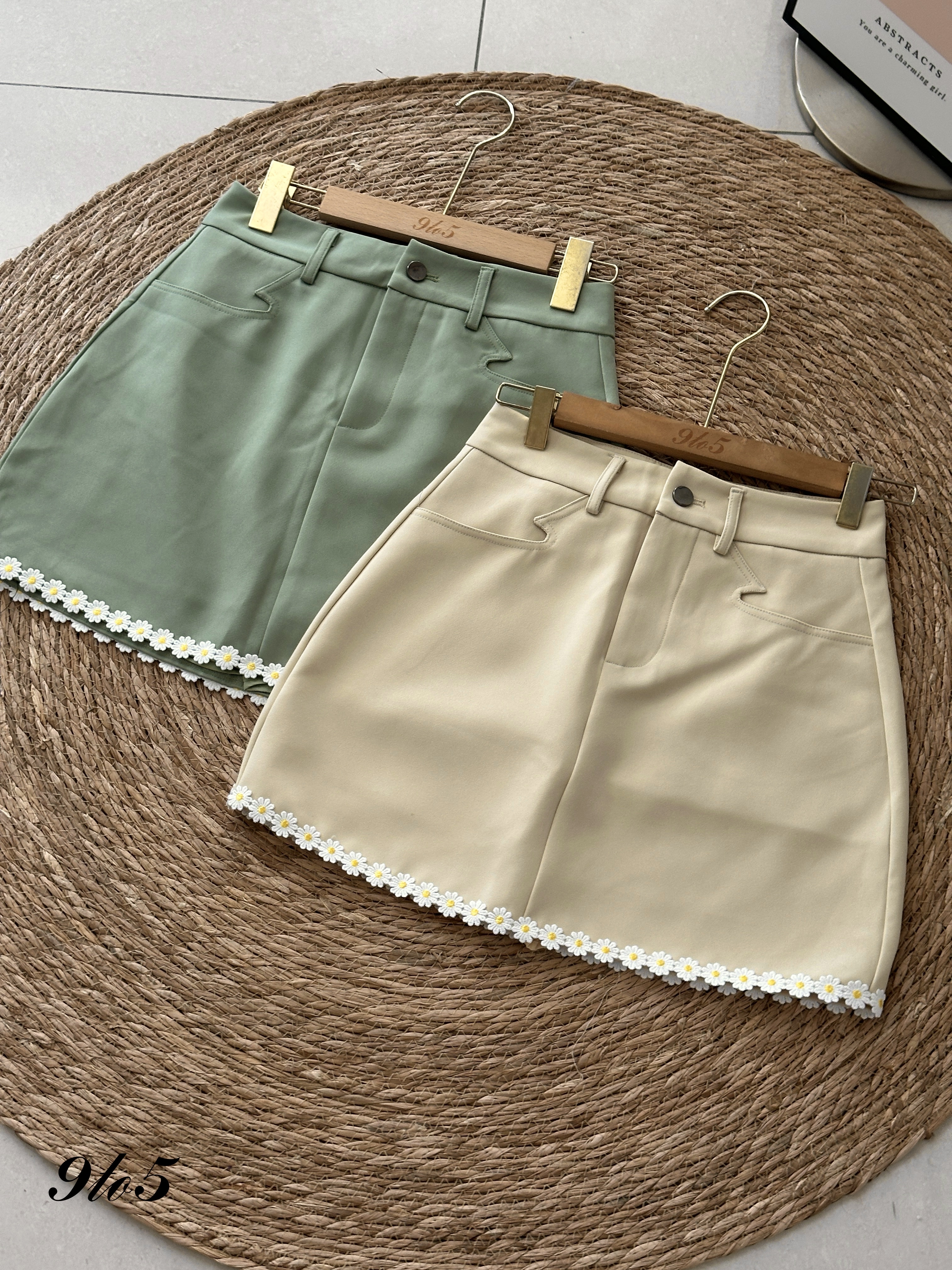 S1808 A Line Daisy Skirt - 3 Colors 