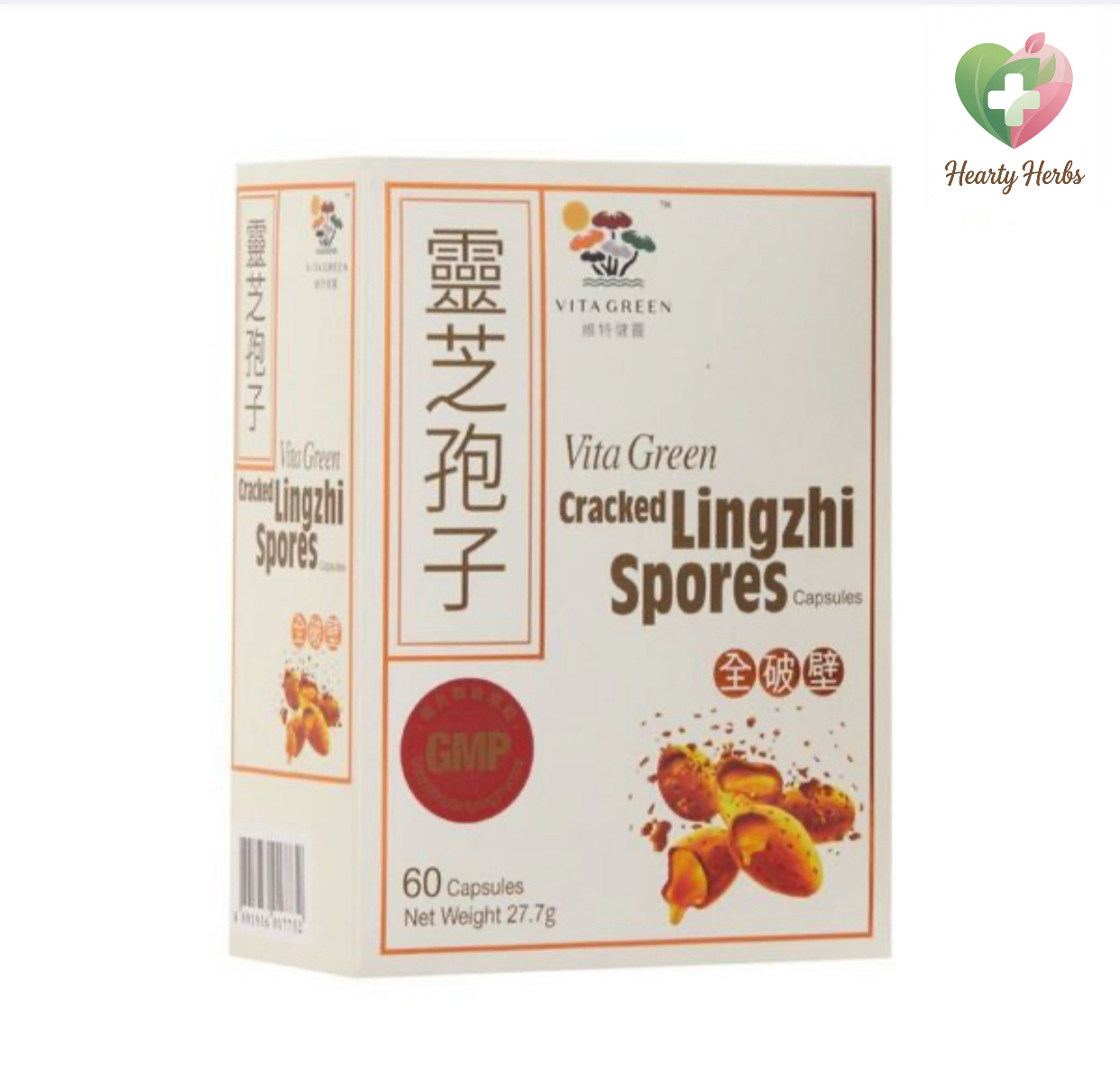 Vita Green 維特健靈 靈芝孢子｜ Cracked Lingzhi Spores 60粒  BFF : 09/2026