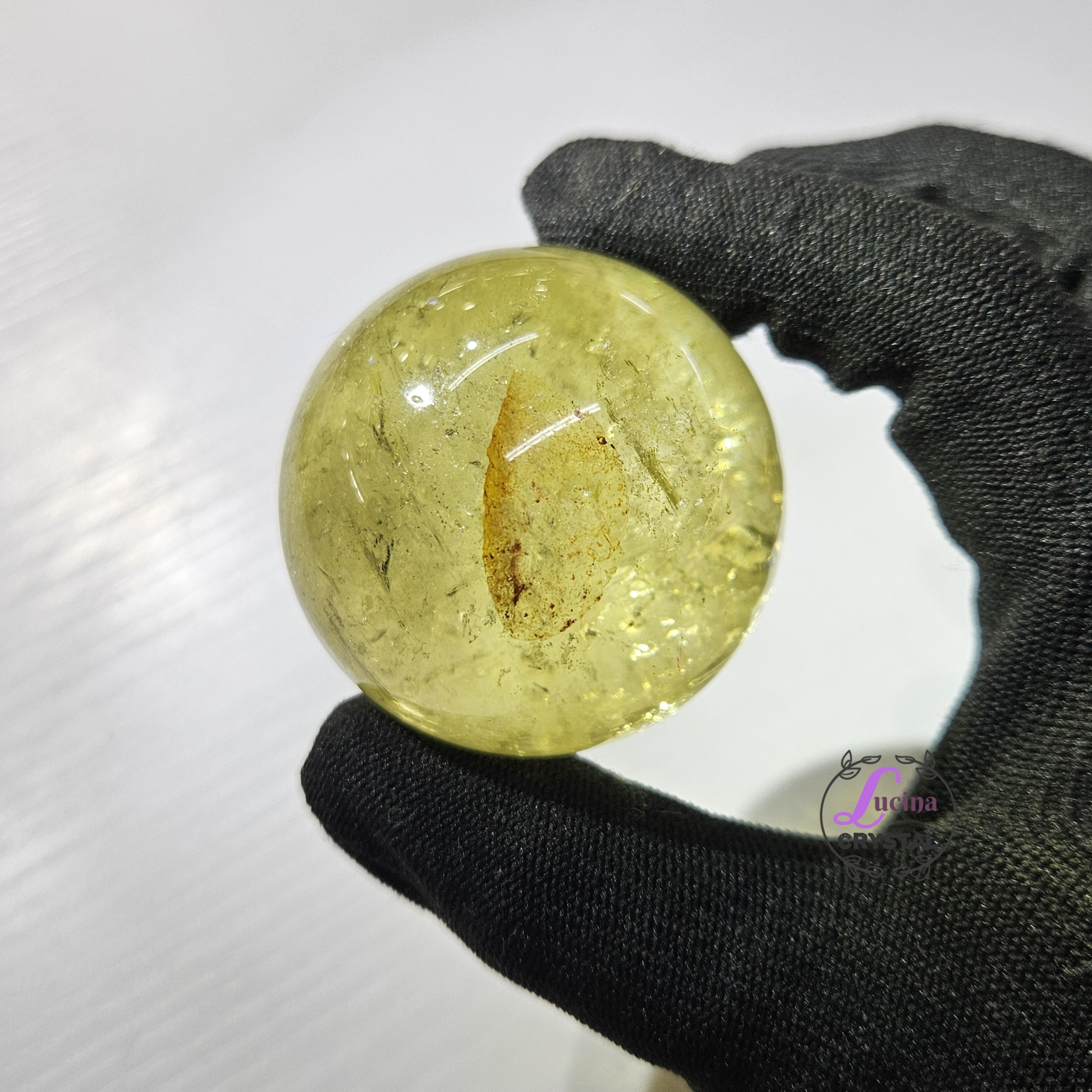 (Co#J330)黃水晶球/Citrine Sphere 