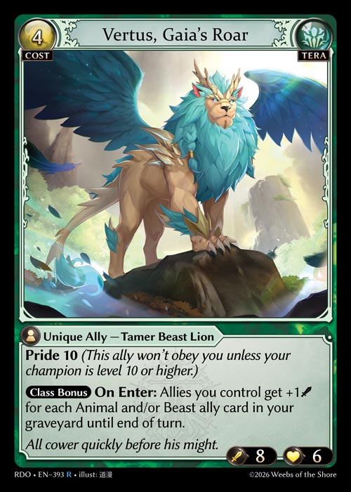 Vertus, Gaia’s Roar / RDO-393 (R)