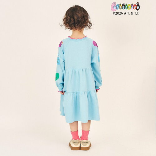🆕【⭐訂購⭐】🌀 🇯🇵 日本直送 #Barbapapa 荷葉邊層疊連身裙［2款選］🌀 [ELIA-0169] [261023]