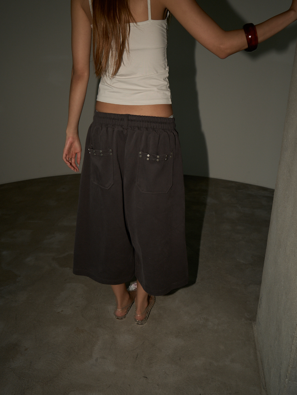 ⁠Studded Pocket Bermuda Pants