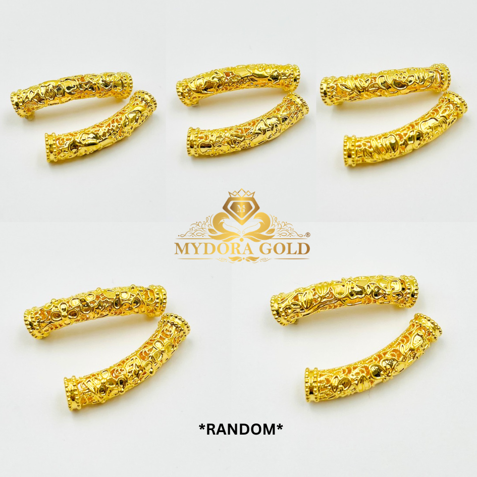 MYDORA Tube Bamboo Anyaman Full Gold (5G) l EMAS 916/22K