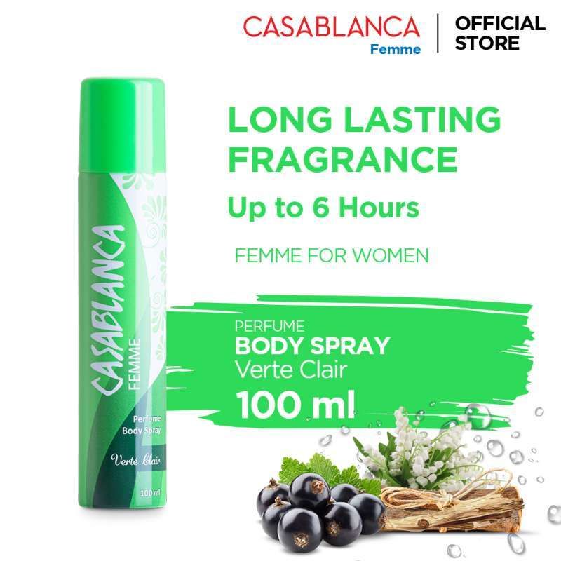 Casablanca Femme Perfume Body Spray Vert Clair Light Green - 100ml