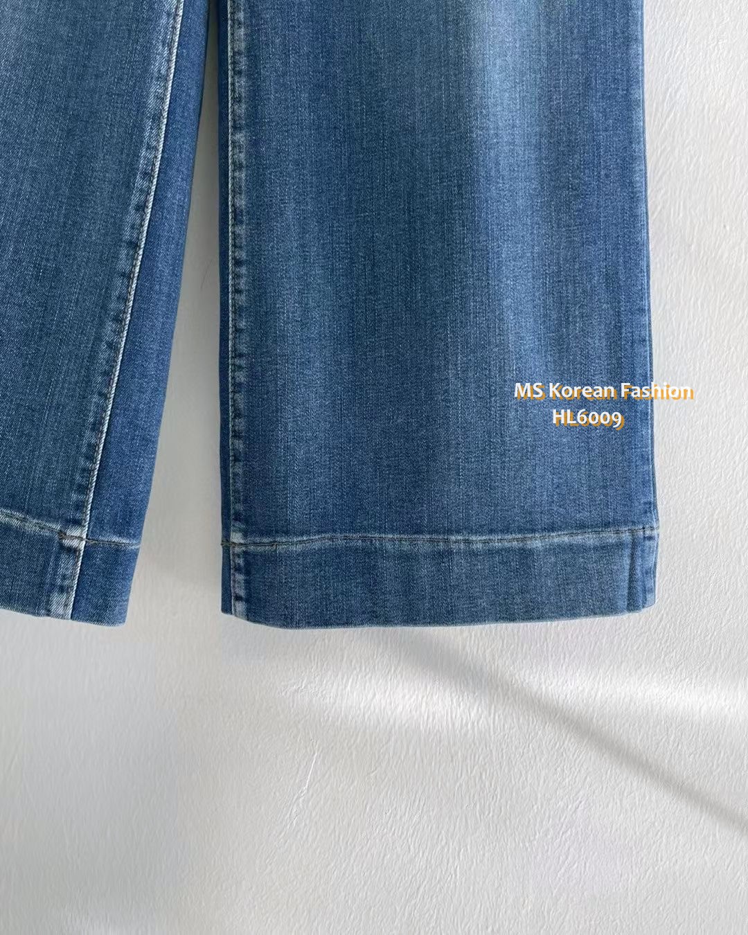 HL6009 韓國🌼Howluk靚洗水九分闊筒牛