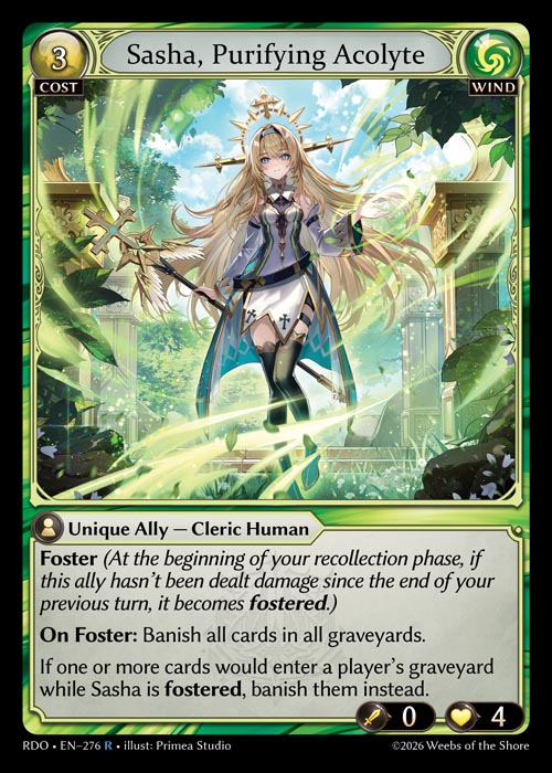 Sasha, Purifying Acolyte / RDO-276 (R)
