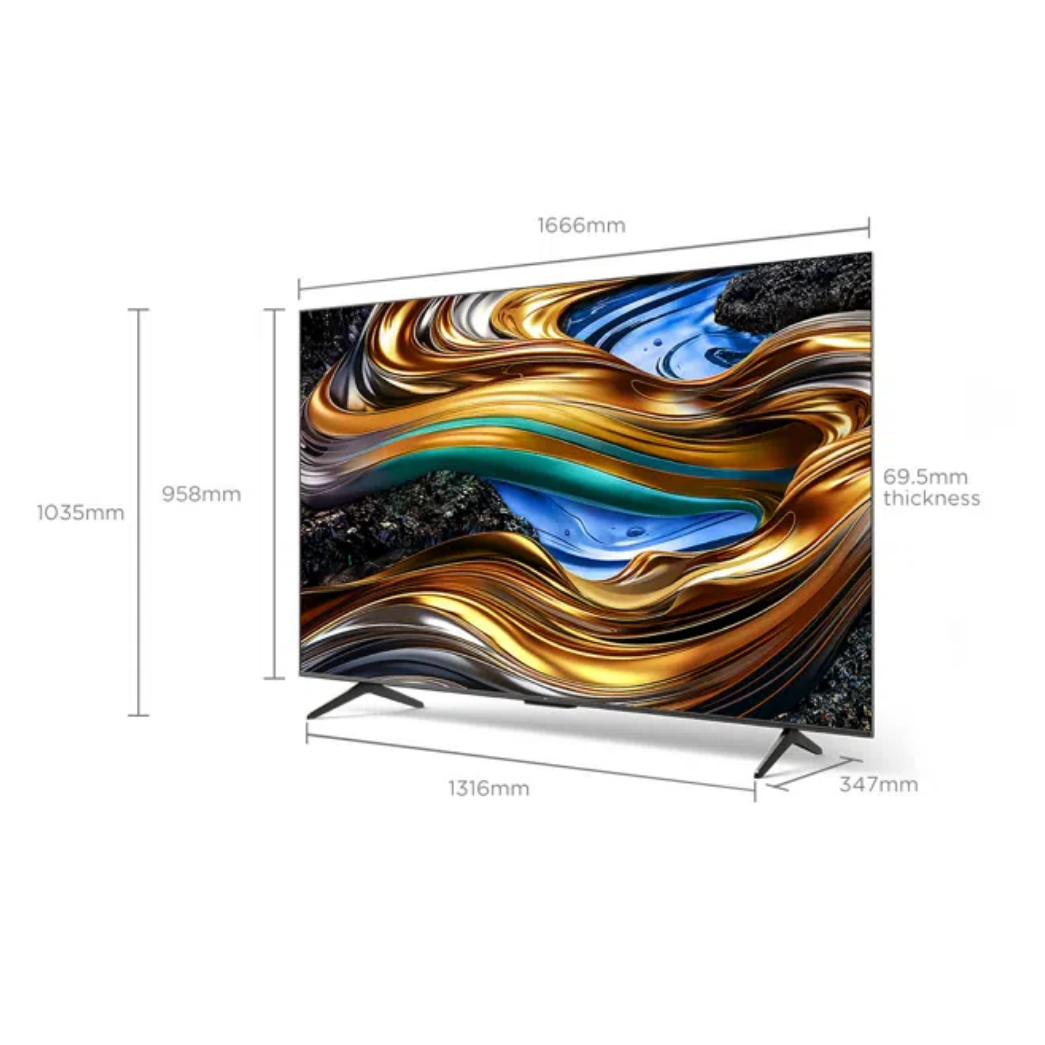 TCL 75" P755 Series 4K UHD Google TV (75P755)