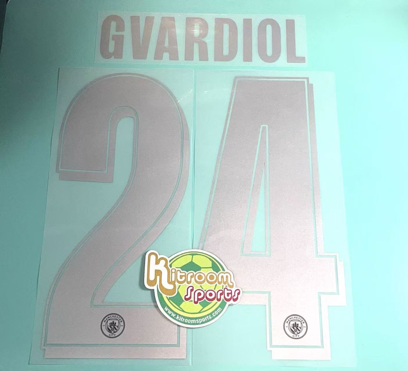 2025-26 Manchester City Away UCL Nameset #24 GVARDIOL