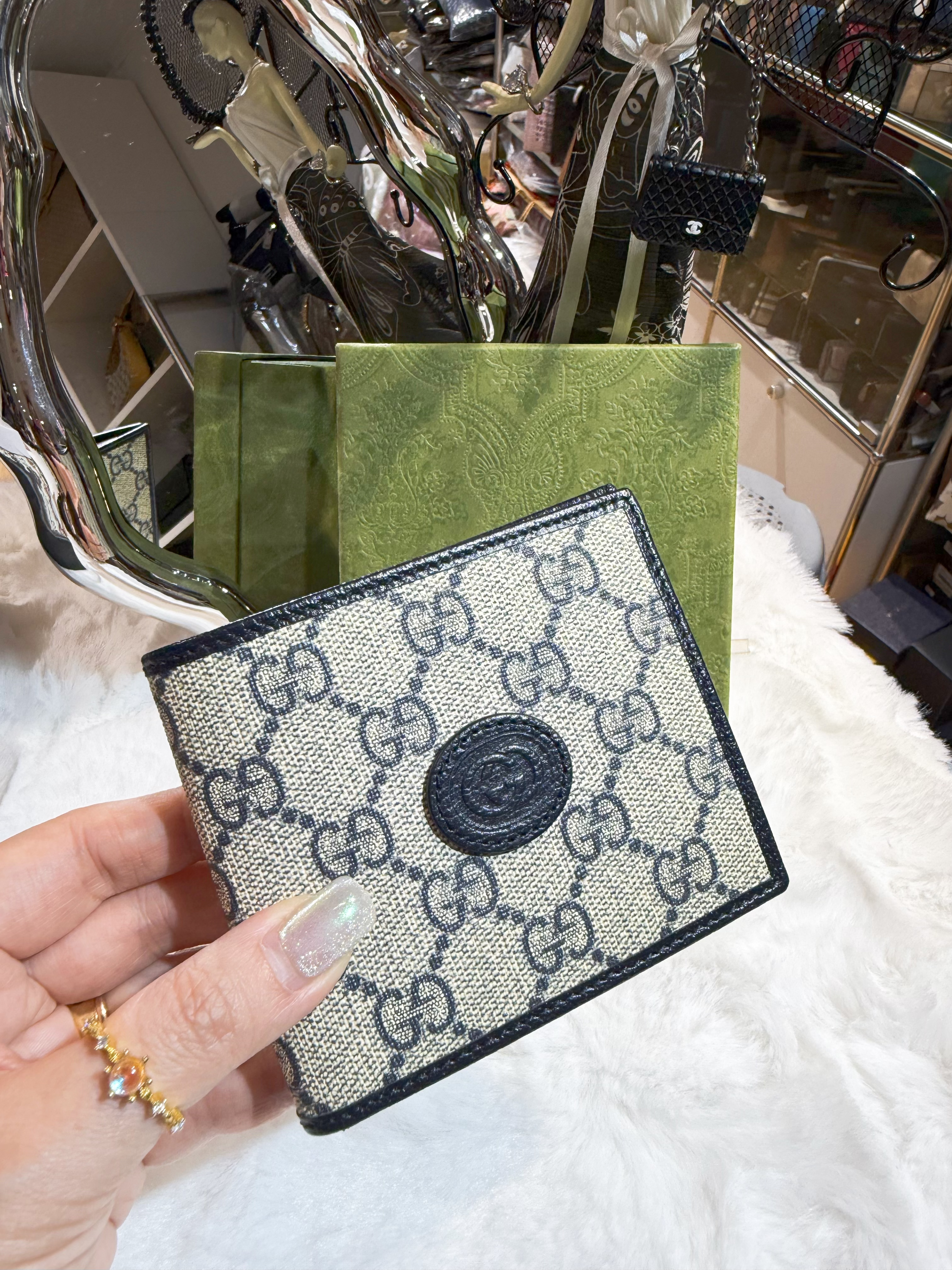 Gucci wallet 738/Supreme/ggm/mavy