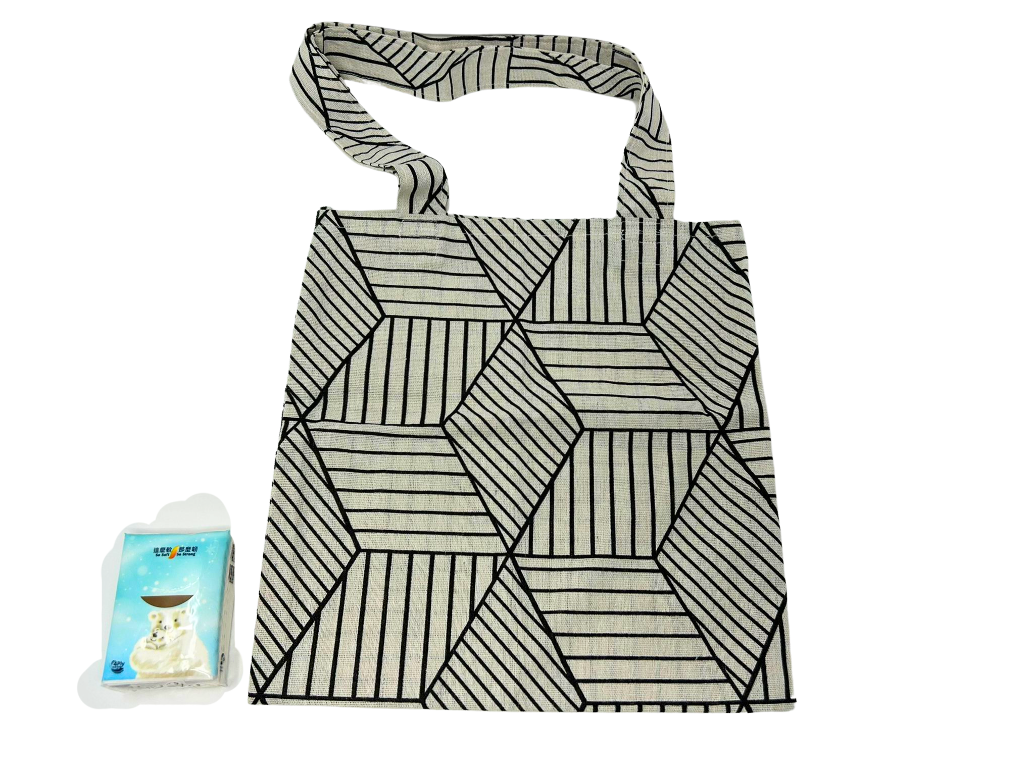 *義賣捐款* 幾何花紋單肩袋 E9