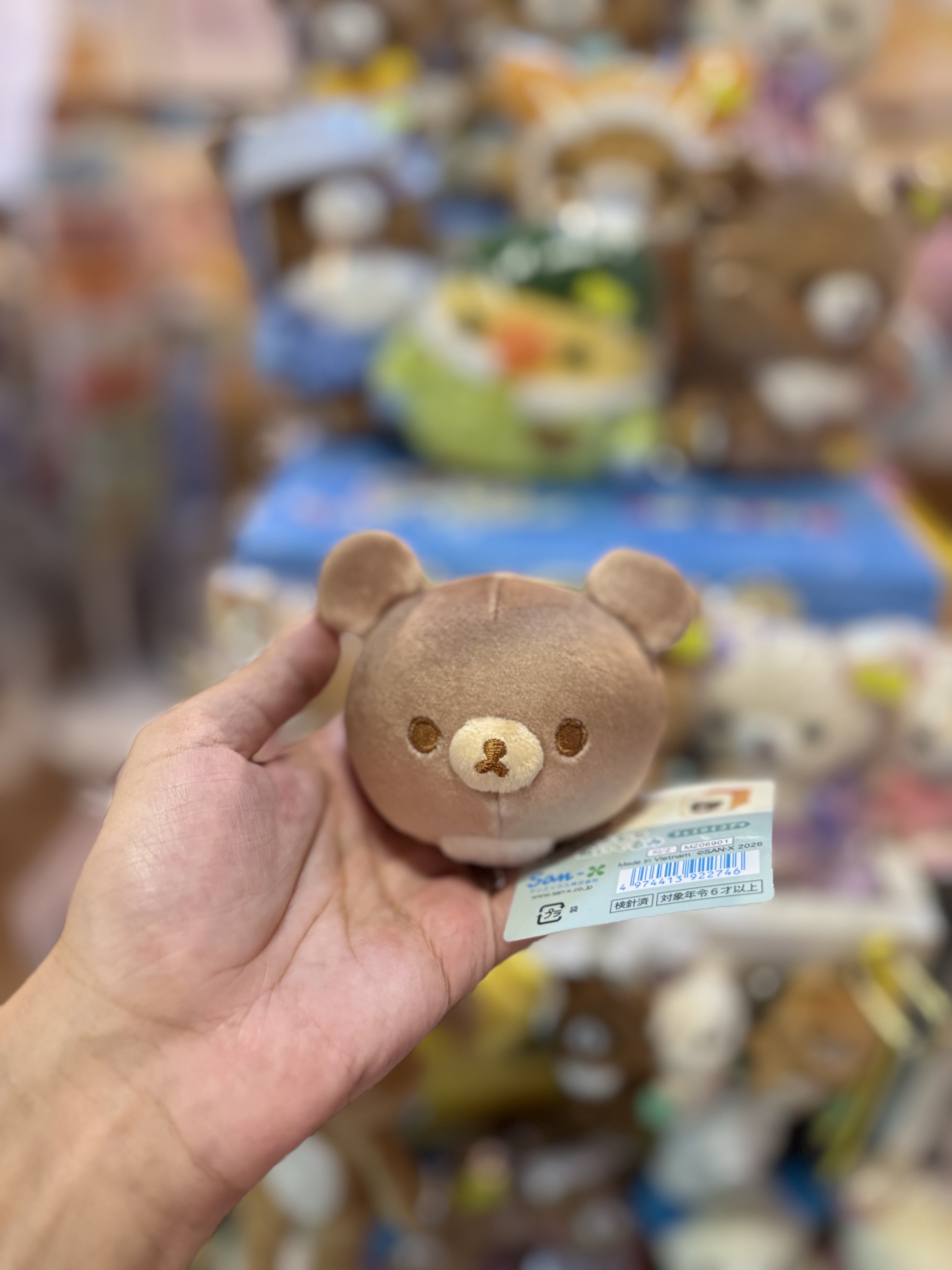 《現貨》全新Rilakkuma麪包造型頭型手玉公仔 Rilakkuma / 小熊