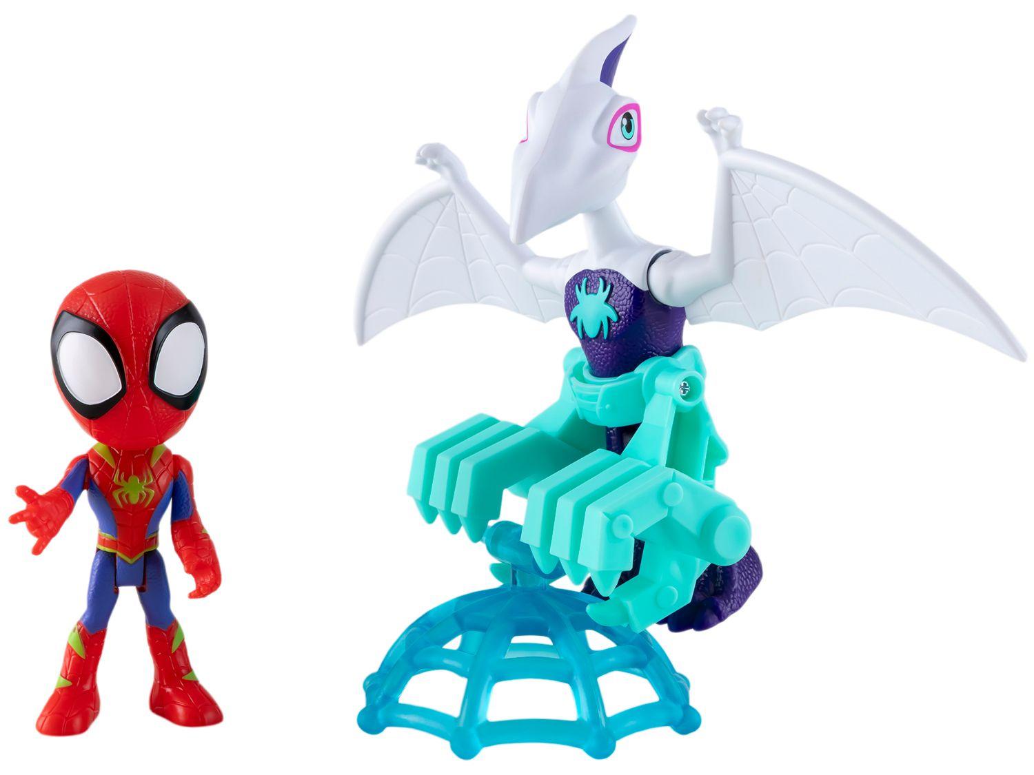 正版 Marvel Spidey and His Amazing Friends 蜘蛛俠 Ghostasaurus 翼龍公仔套裝