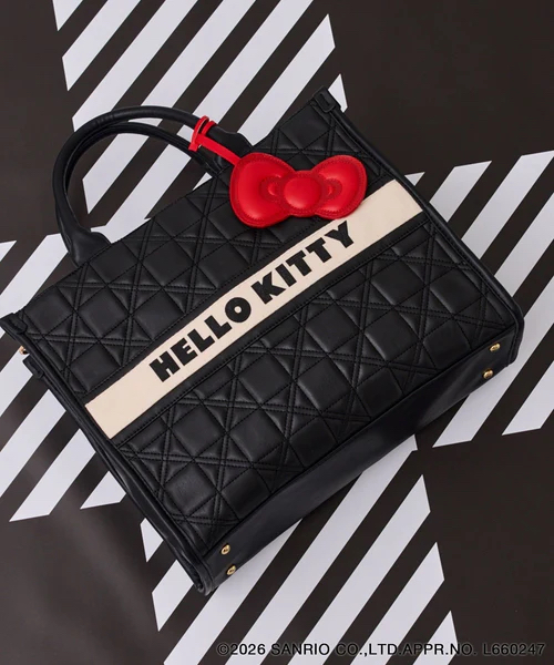 日本預訂📍日本VIS x Hello Kitty別注系列 - 格紋手袋連鏡子吊飾 不包郵