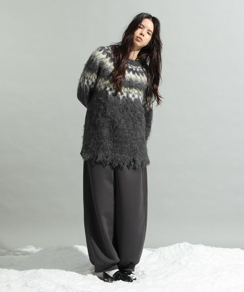 北歐風拉絨針織冷衫