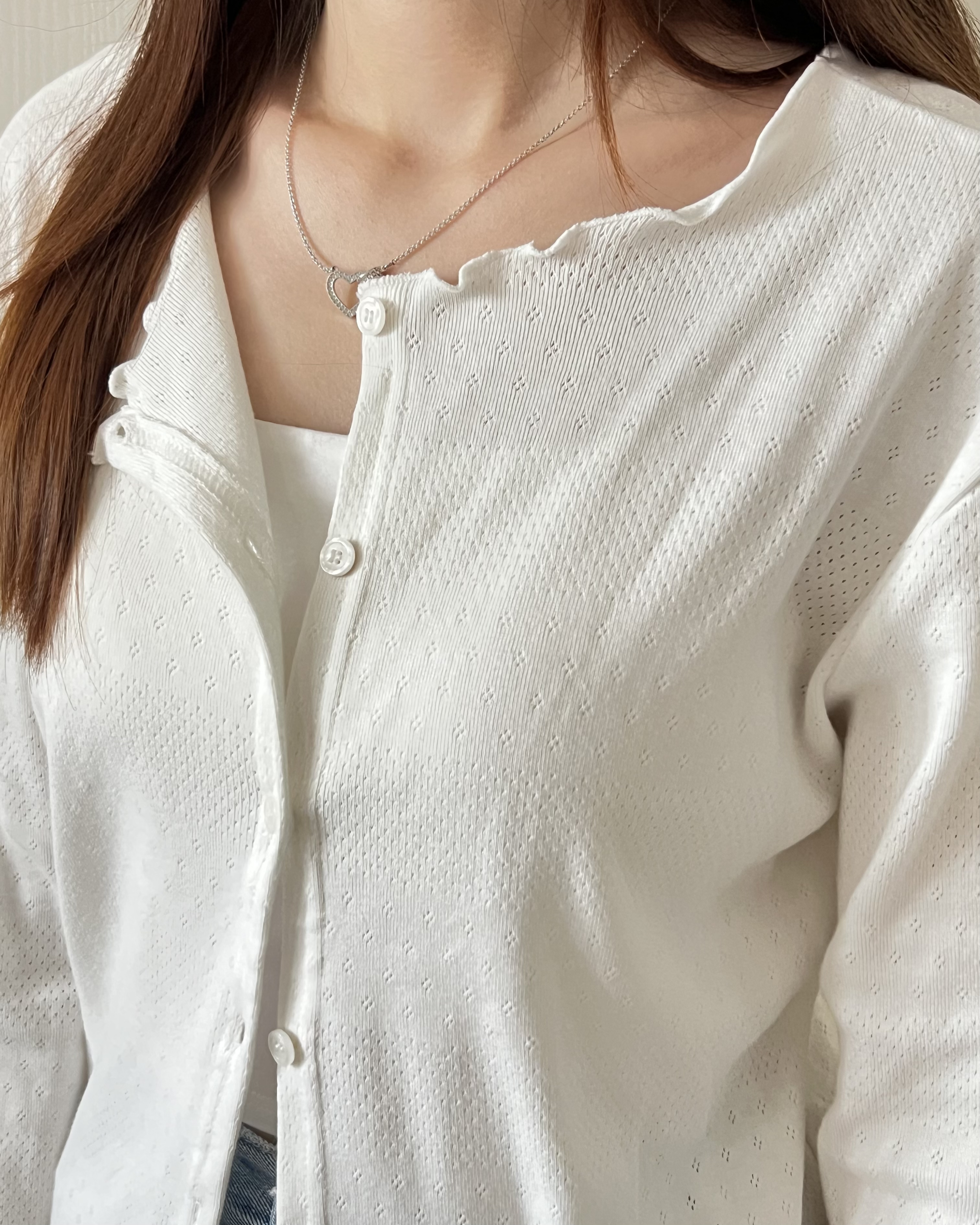 櫻花木耳邊上衣 溫柔斯文