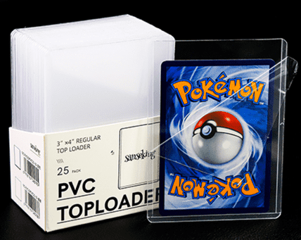 Sanseking TCG Card Game - Toploader Clear (Pokemon/One Piece/Digimon/Gundam..)
