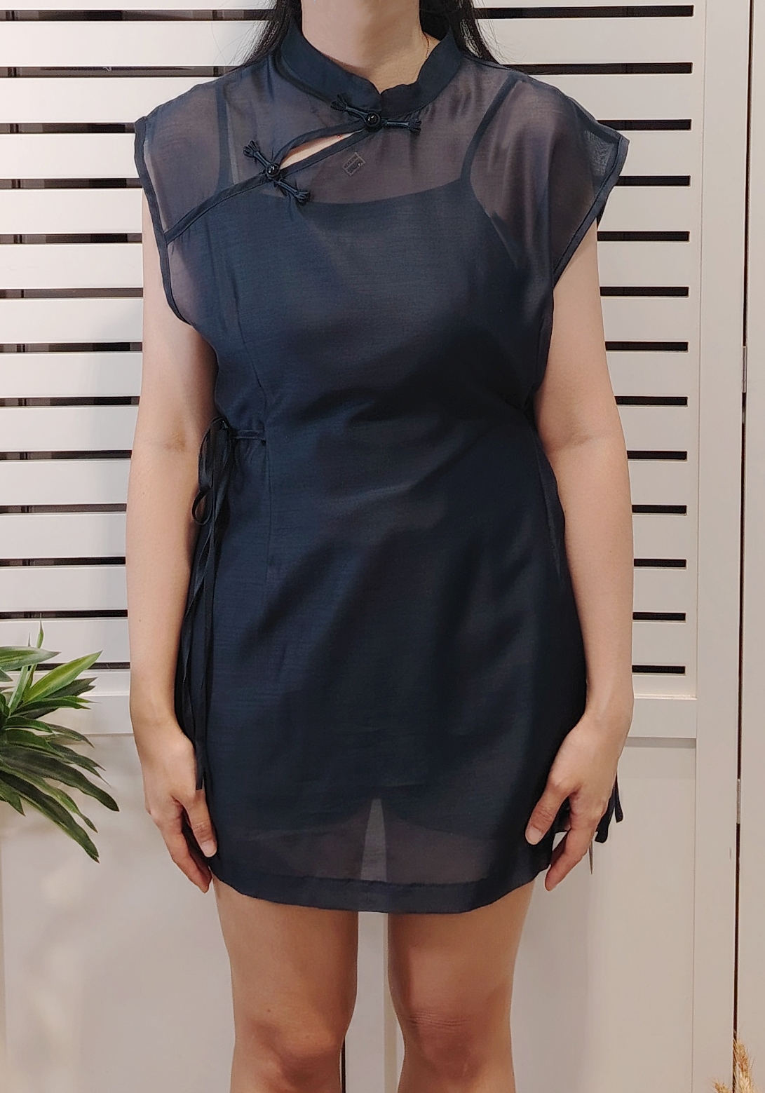 143 2 In 1 Chiffon Cny Style Blouse