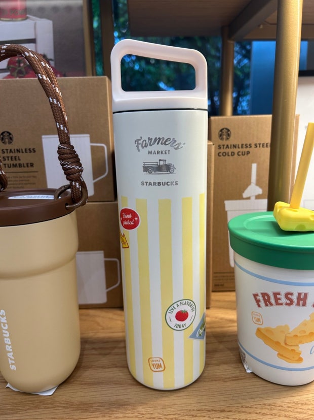 田園農夫系列｜韓國 Starbucks 星巴克 MiiR 雙層不鏽鋼保溫瓶 591ml｜Farmers Market MiiR Wide Tumbler