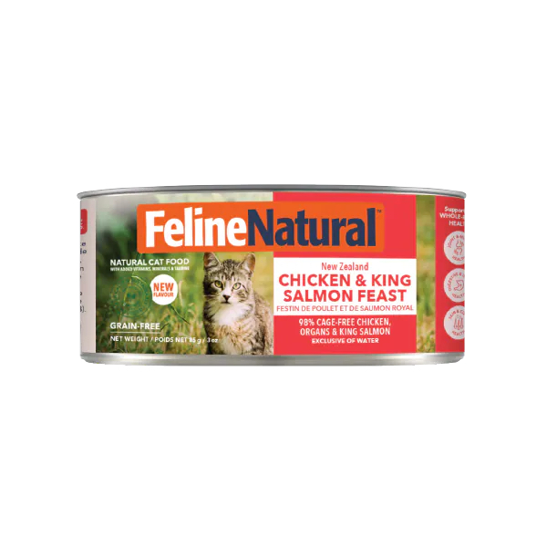 Feline Natural F9 - 鮮雞三文魚盛宴 貓罐 85g