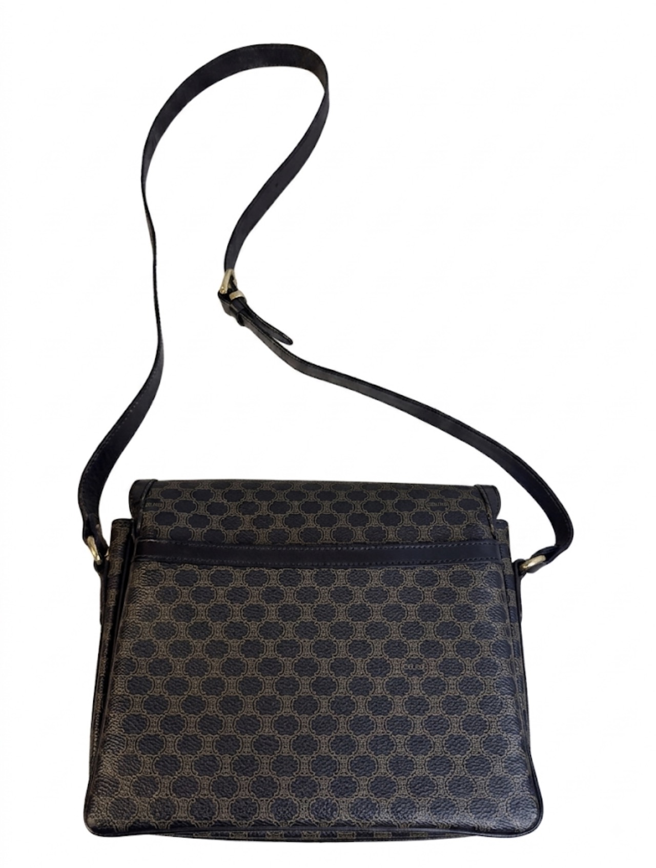 Celine Black Macadam Shoulder Bag