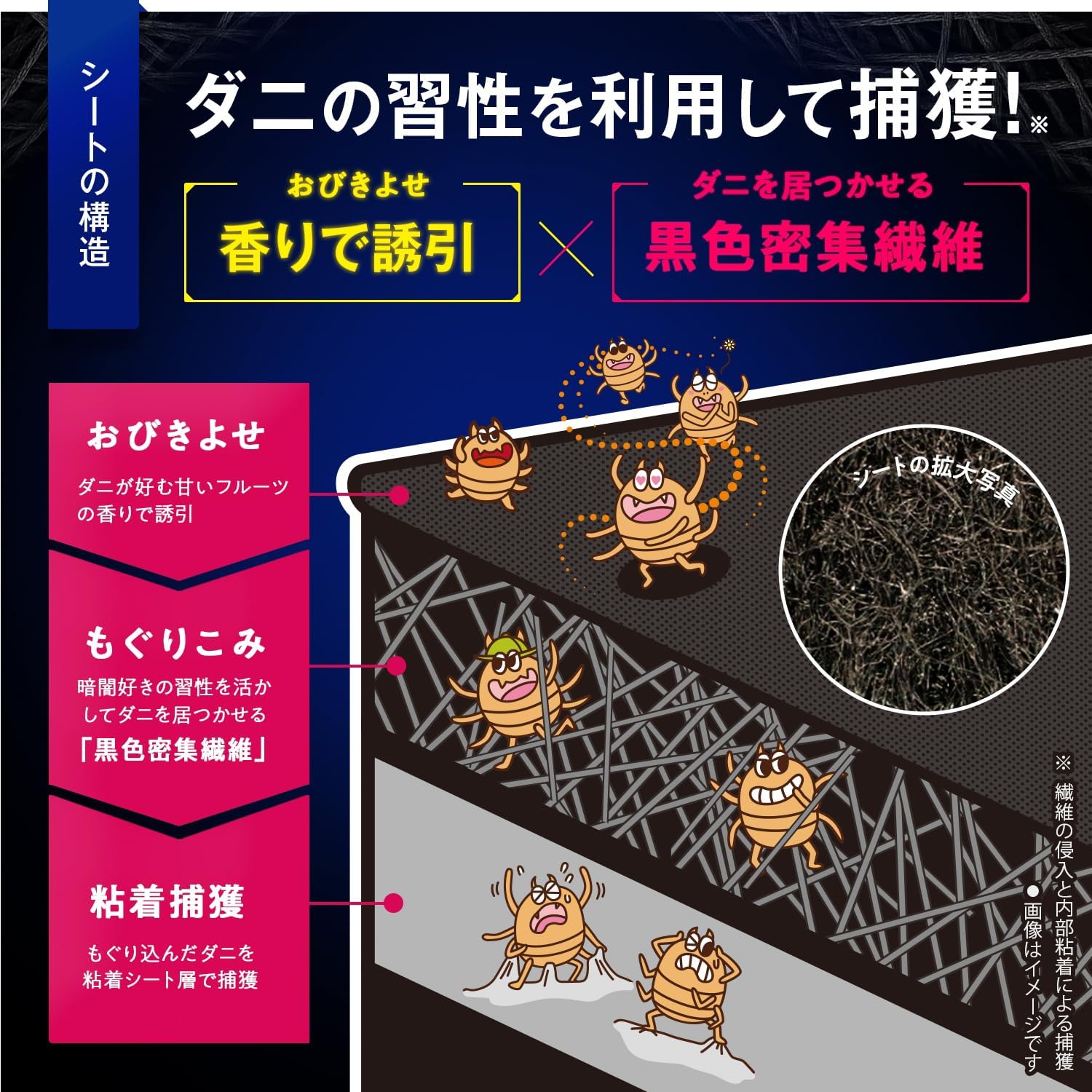 🔥🔥【日本直送《DANINO》強力誘捕驅蟎貼 4枚入】