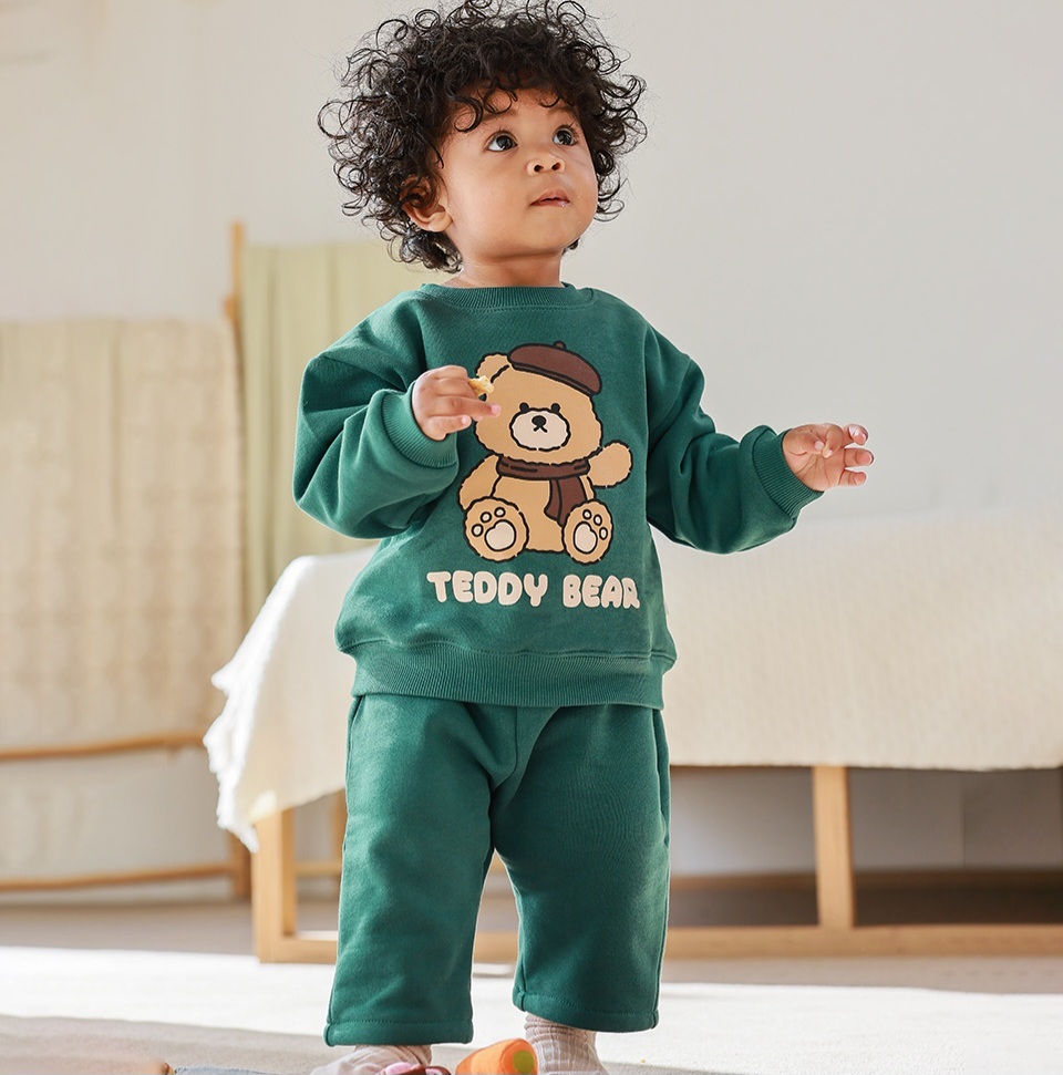 UBMOM 2023 Winter Teddy Series Berry Teddy 長褲-綠色