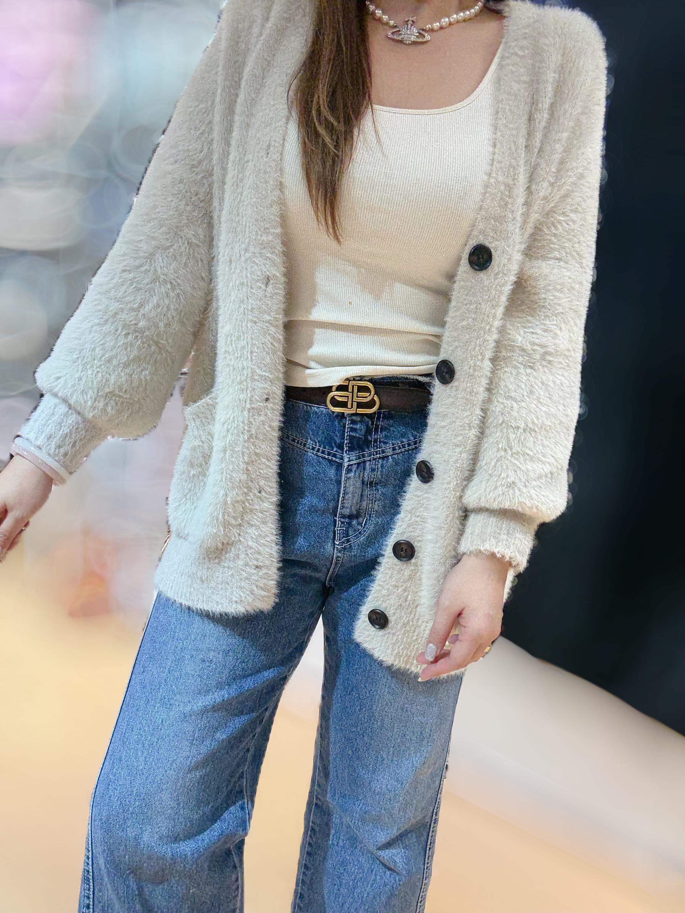 Balenciaga belt 80/brown