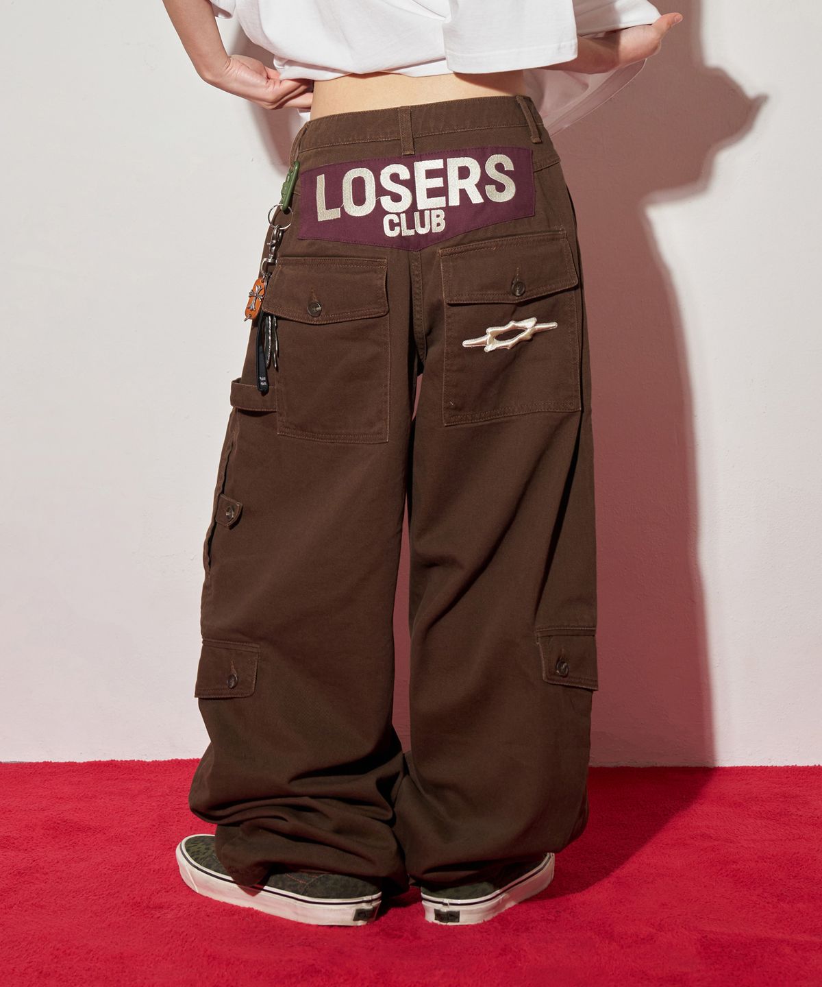 🇰🇷訂購｜LOSER CLUB 26SS｜Multi-cargo pocket wide cotton pants 4色