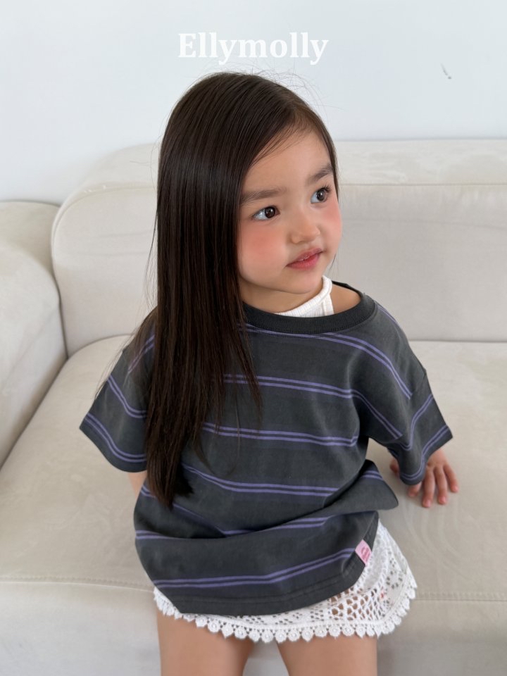 Ellymolly | stripe T( Navy size 19 Adult size)