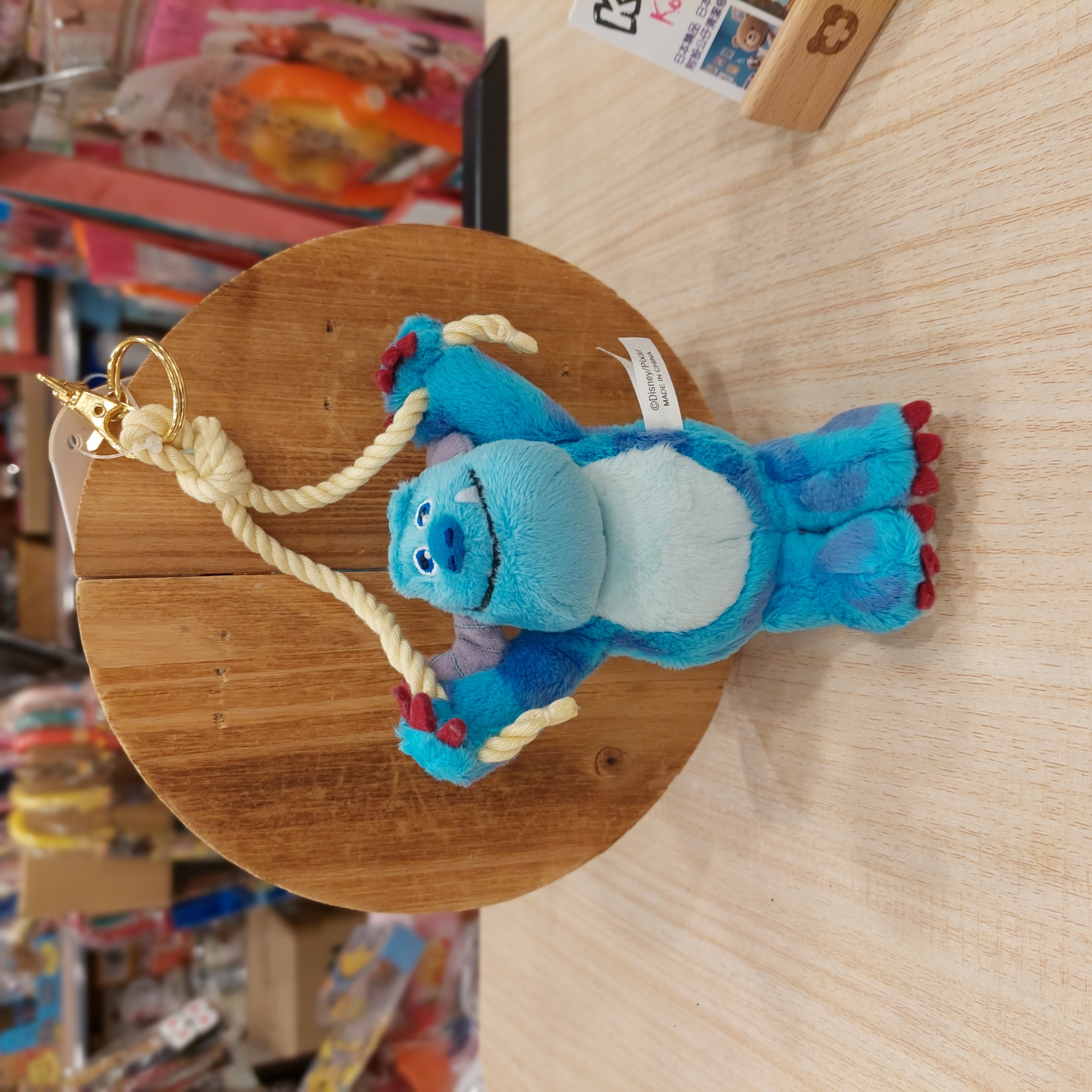 原裝日本Monster Inc 怪獸公司 毛毛 Sully 公仔吊飾 