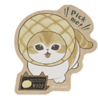 Mofusand 鯊魚貓 貼紙｜預訂