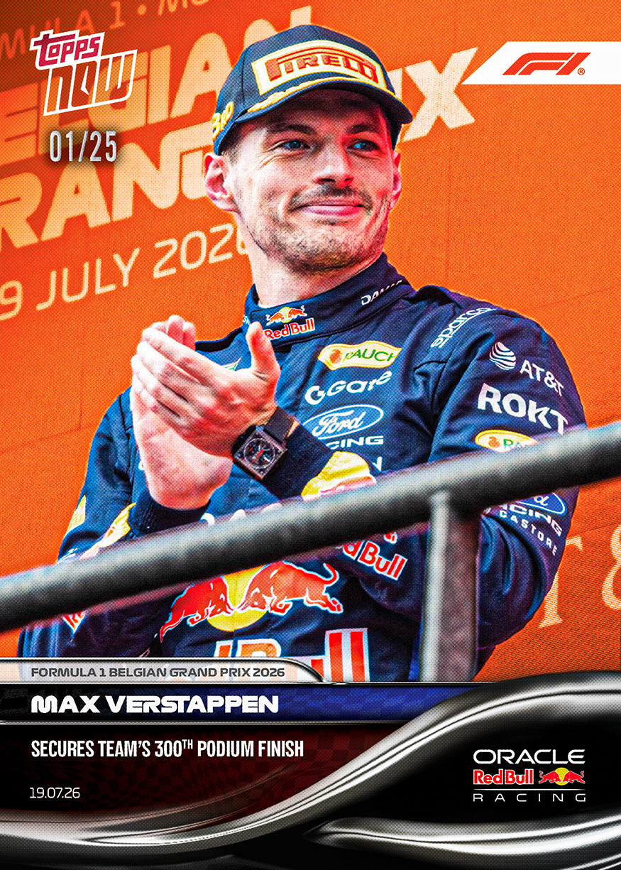 Max Verstappen - 2026 F1 Topps Now #49 Belgian GP 紀念卡【團購】