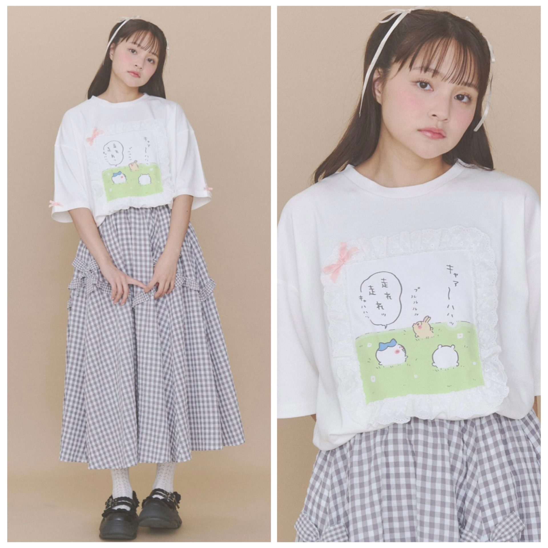 日本預訂📍日本Chiikawa x Merry Jenny蕾絲短袖Tee 不包郵 2026年8月中下旬出貨