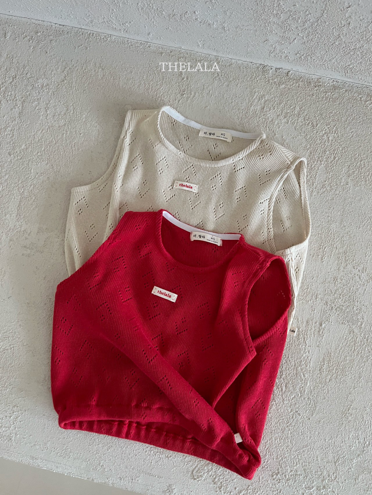 🌸預訂 韓國直送🌸🇰🇷THELALA兩色標籤通花背心胸衣