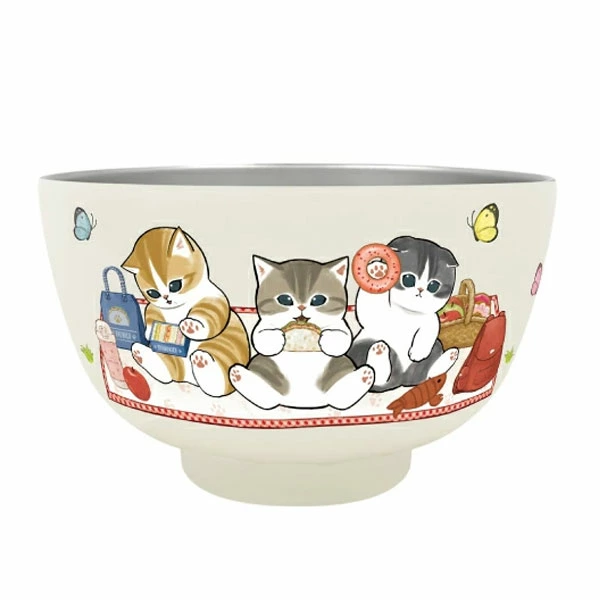 日本直送 mofusand 保溫保冷真空雙層碗 450ml Vacuum Double-Layered Bowl