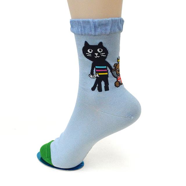 Pebbly x New England Teddy Bear Socks