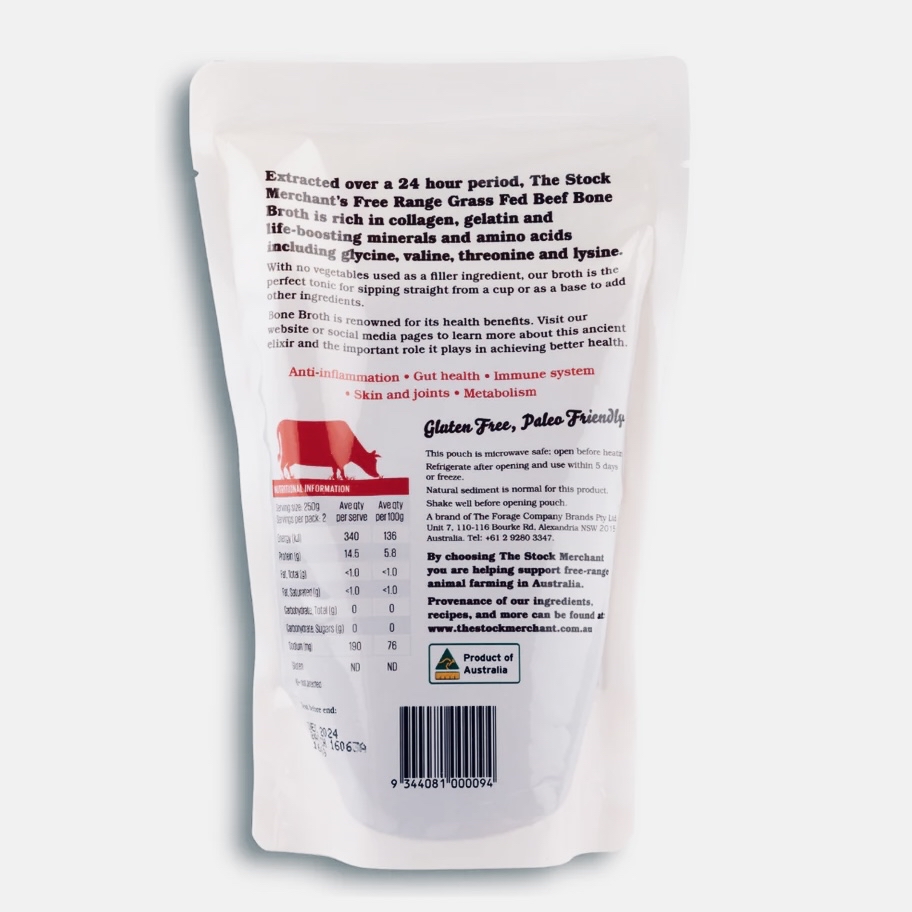 ♻️澳洲 草飼牛骨湯 Australia Stock Merchant Grass Fed Beef Bone Broth