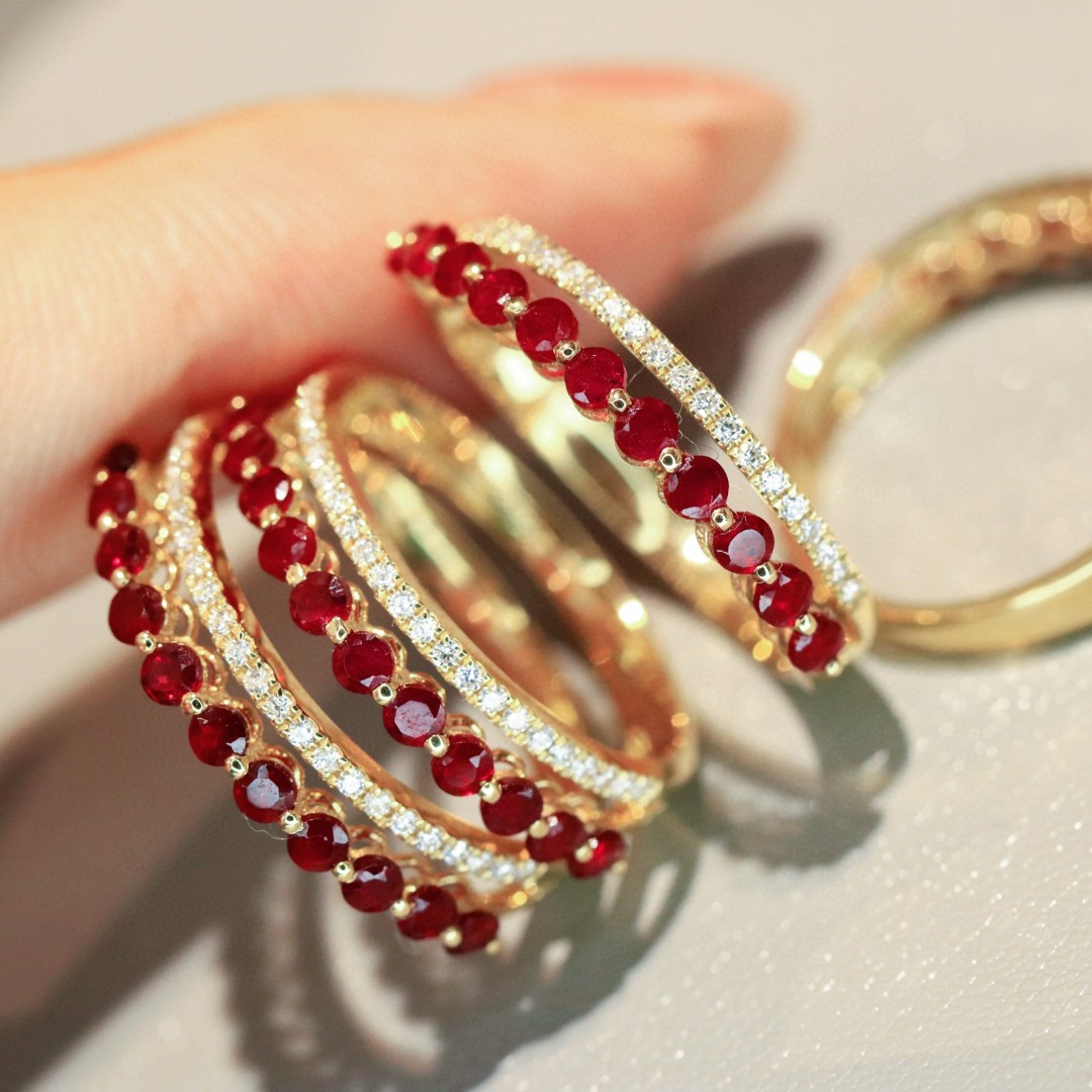 18K Ruby Diamond Ring 
