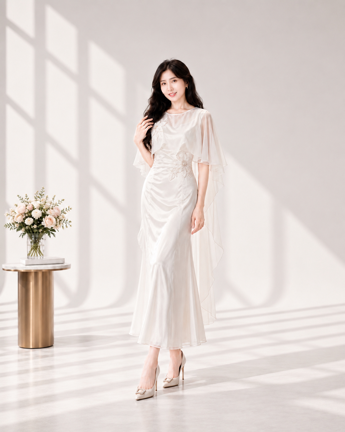 5153 Aurelia Two-Piece Midi Dress