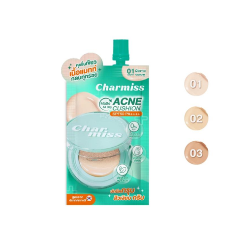 CHARMISS Matte All Day Acne Cushion 全天候霧面祛痘氣墊粉底 SPF50PA++++ 5g