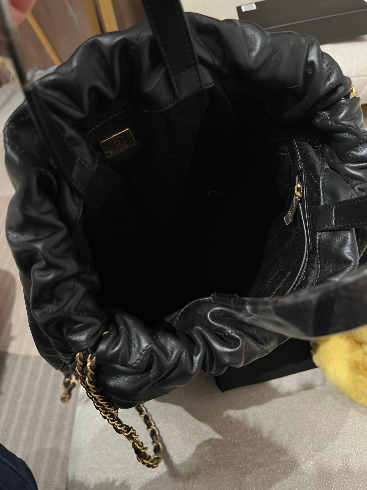 Chanel 22 backpack Large 黑色牛皮 100%Authentic ,98%new ✅晶片✅塵袋